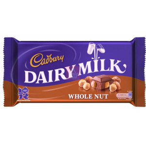 Home Cadbury Dairy Milk Whole Nut Chocolate - (49 gm)