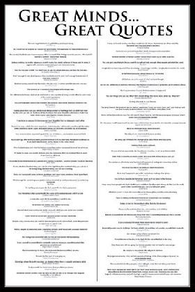 Great Minds - Great Quotes Poster