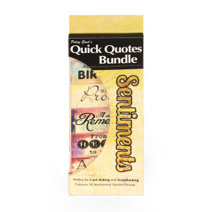 ... of Quotes and Phrases - Cardstock and Vellum Quote Strips - Sentiments