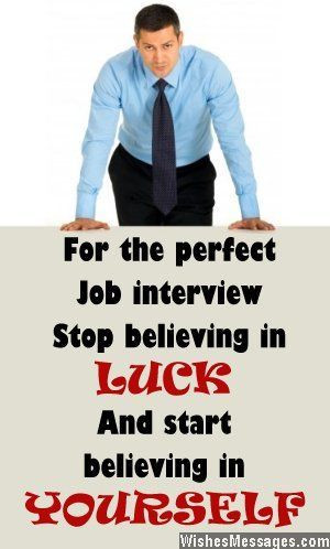 For the perfect job interview stop believing in luck and start ...