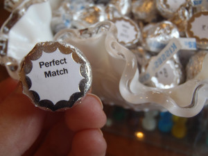 The Hershey kisses had a lot of different sayings on the back - our ...
