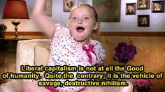 ... Honey Boo Boo with really dark existential quotes. The result is