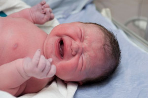Newborn Baby Girl Crying