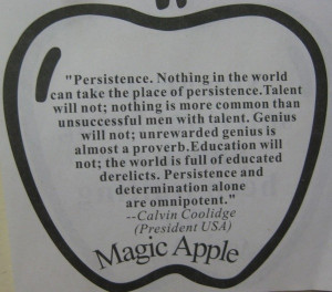 Calvin Coolidge Persistence