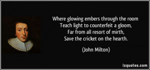 Where glowing embers through the room Teach light to counterfeit a ...