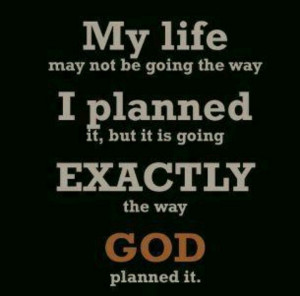 God's plan..
