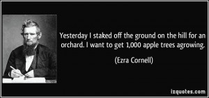 More Ezra Cornell Quotes