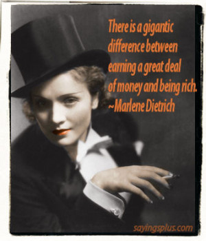 Marlene Dietrich Quotes and Sayings