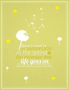 Hunger Games Quote / Catching Fire / Peeta / Katniss