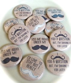 ... of 12 - Vintage Style Mustache Sayings - Party Favor - Scrapbook More