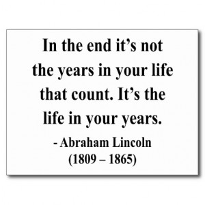 Abraham Lincoln with Quote Post Card