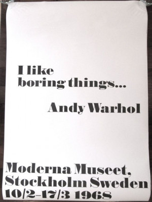 quote poster Moderna Museet, Stockholm Sweden, 