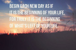 each day a new beginning