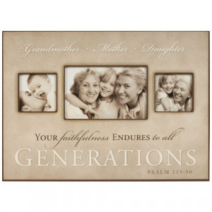 generations of women Grandmother Mother Daughter Picture Frame