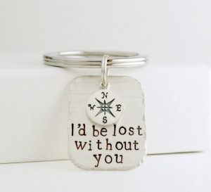 Be Lost Without You Hand Stamped Sterling Silver by Studio463, $68 ...