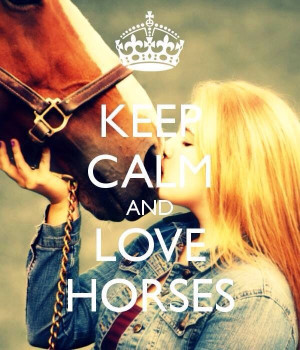 Keep calm and ..love horses