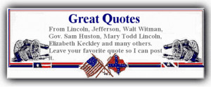 Add Your Quote from the Civil War:. -----