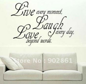 ... funlife]-55x80cm 20pcs FAMILY lIVE LAUGH LOVE Wall quote saying decals