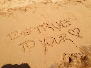 Eight Disney Quotes Written in Hawaiian Sand