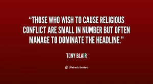 Those who wish to cause religious conflict are small in number but ...