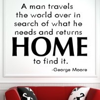George Moore quote about home