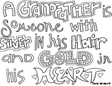 Grandpa Quote Coloring Pages