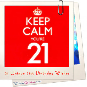 21 Unique 21st Birthday Wishes