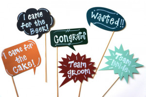 chalkboard photo booth props on a stick 6 chalk board photobooth props ...