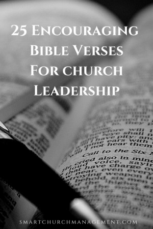 25 Encouraging Bible Verses For Church Leadership