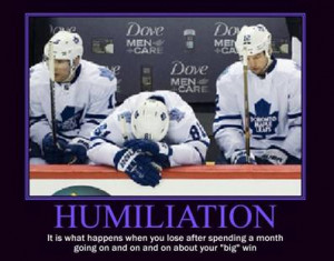 Hopefully the leafs make the habs look like children again tonight