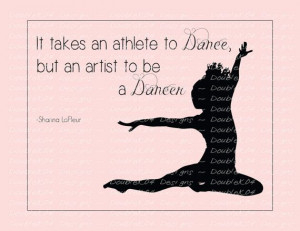 DIGITAL FILE Ballet/Dance Inspirational Quotes by DoubleK04