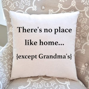 Canvas Pillow, Grandma Gift, Mother's Day, Gift for Grandma, Home ...