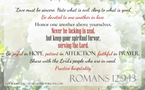 Love Relationship Bible Verses Romans