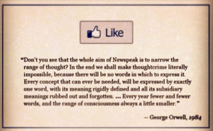 Good prediction Orwell. Well played.