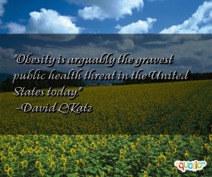 Obesity is arguably the gravest public health threat in the United ...