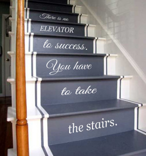 Wall Decals Quote Life Quotes Staircase Stairway Stairs Phrase Art ...