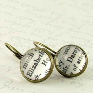 Elizabeth Bennet and Mr Darcy Earrings - Pride and Prejudice - Jane ...