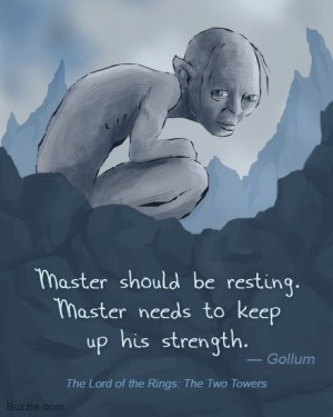 Master should be resting. Master needs to keep up his strength.