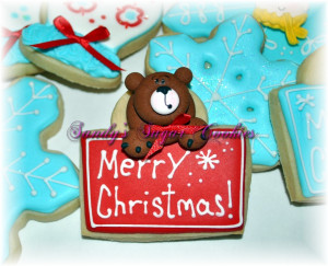 Christmas Quotes Cookies | Sandys Sugar Cookies | San Diego