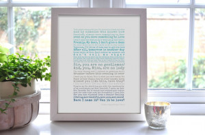 Gone With The Wind Quotes Art Print by PocketFullofPosies10, £15.00
