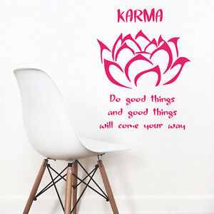 ... -Decal-Room-Sticker-Yoga-Buddha-Quote-Gym-Lotus-Flower-Decor-kk408