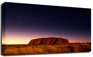 Australian Ulruru Mountain Premium Framed Canvas Art Print