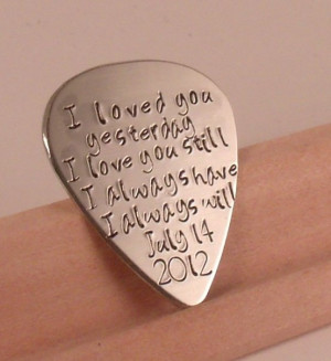 love quotes guitar pick perfect gift for a grooms wedding gift husband