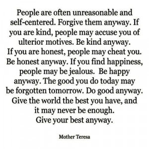 Mother Teresa Quotes People Are Often. QuotesGram