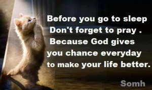 Myspace Graphics > God Quotes > before you go to sleep Graphic