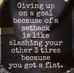 Giving up is not an option!