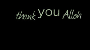 Quotes Picture: thank you alloh
