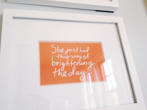 hanging onto the book because I love all the quotes. Maybe one ...