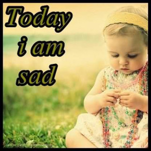 Today I Am Sad Cute Baby Girl Graphic