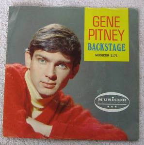 about Gene Pitney Backstage Blue Color US Picture Sleeve PS 7